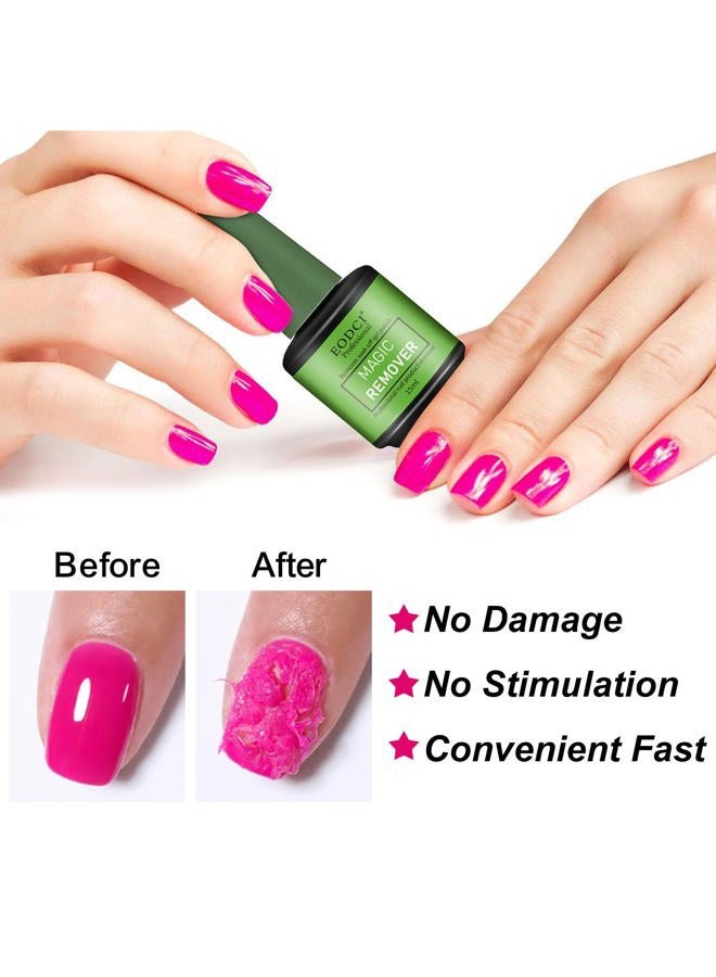 Eodci 3Pcs Magic Nail Polish Remover, Soak-Off Quick,Quickly & Easily Professional Remove Gel Nail Polish, Gel Polish Remover for Nails - Image 2